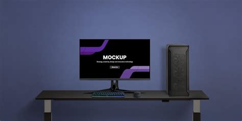 Gaming Computer Mockup Free Vectors And Psds To Download