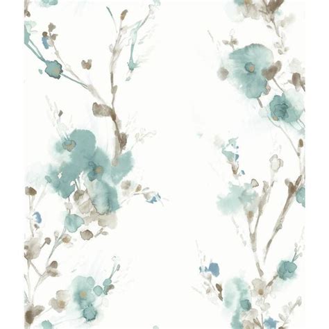 York Wallcoverings Candice Olson Breathless Charm Teal And Brown