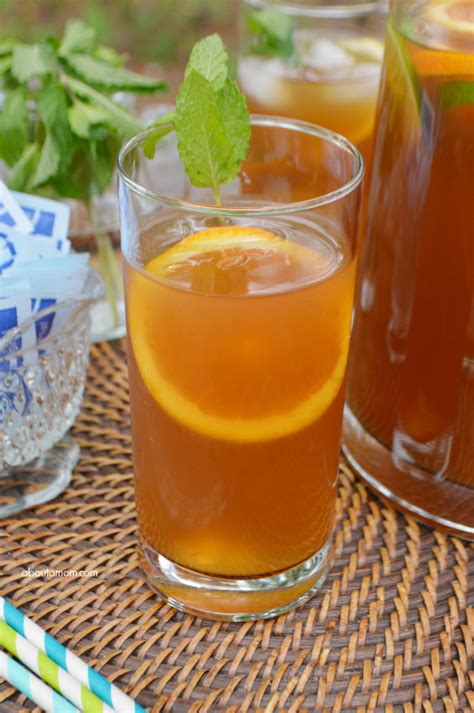 Sweet Citrus Mint Iced Tea Recipe About A Mom