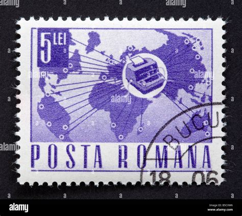 Romanian Postage Stamp Stock Photo Alamy