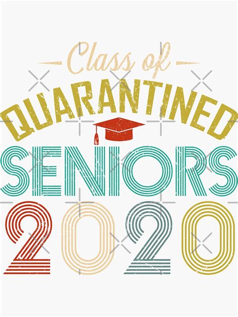 Class Of 2020 Quarantined Seniors Funny Vintage Sticker For Sale By
