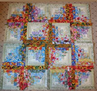 It's quick to sew up and a great way to show off your fun fall fabrics! Floral Fabric Log Cabin You Won't Need Patience It's ...