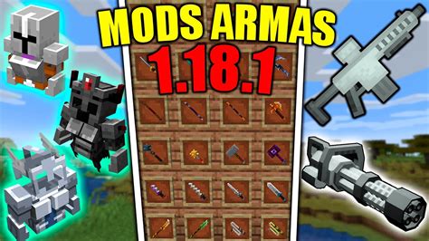 Top 20 MODS De ARMAS ARMADURAS Y HERRAMIENTAS Para Minecraft 1 18 1
