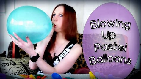 Blowing Up Pastel Balloons With My Mouth Balloon ASMR Balloon