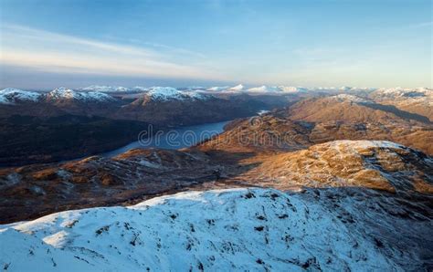 Sunset In The Mountain Peaks Stock Photo Image Of Beautiful Late