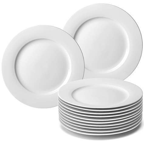 Buy Amhomel 12 Pack 105 Inch Perdurable Porcelain Dinner Plates High