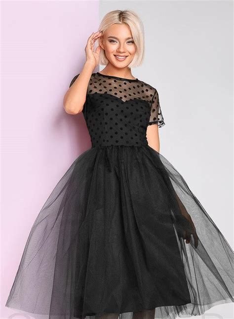 Black Polka Dots Tulle Dress Black Tulle Dress Tulle Dress Etsy In
