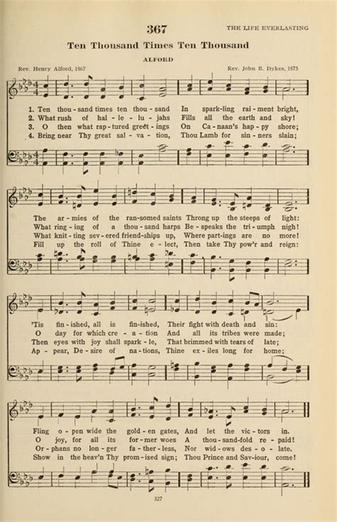 The Evangelical Hymnal 367 Ten Thousand Times Ten Thousand