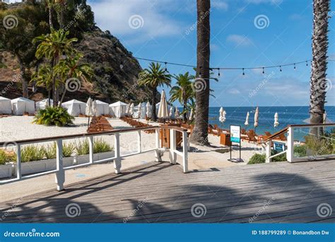 Descanso Beach Club Santa Catalina Island Usa Editorial Stock Image