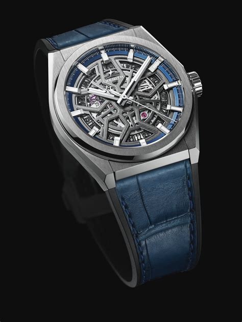 Zenith - DEFY Classic Titanium with skeleton dial and leather strap