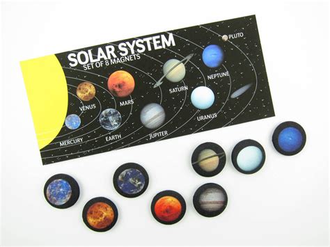 Solar System Magnets Space Magnets Outer Space Office Etsy