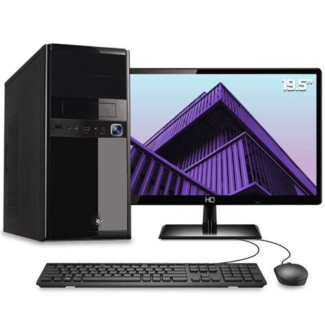 Computador Desktop Completo Quantum Intel Core I5 6gb Hd 3tb Monitor 19