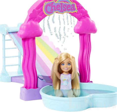 Barbie Chelsea Water Slide Playset Doll Puppy Htk Toy