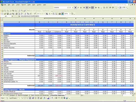 Personal Finance Excel Template Db Excel Com