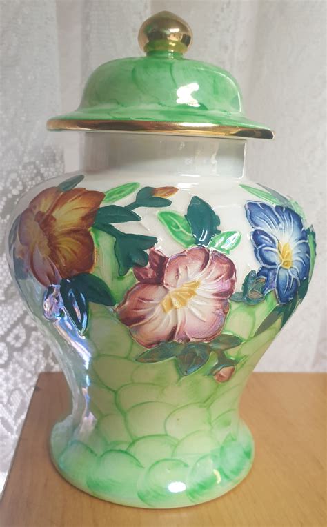 Give Me Your Appraisal On This Maling Lidded Ginger Jar 8 Tall Inc