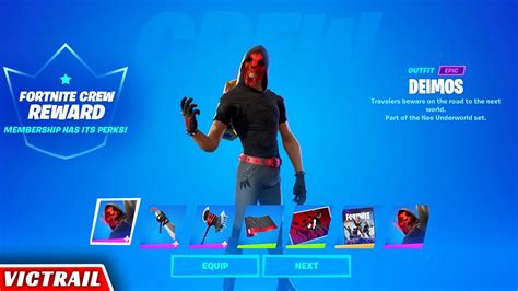 The May Crew Pack Deimos Outfit Is Here Fortnite Skin Showcase Youtube