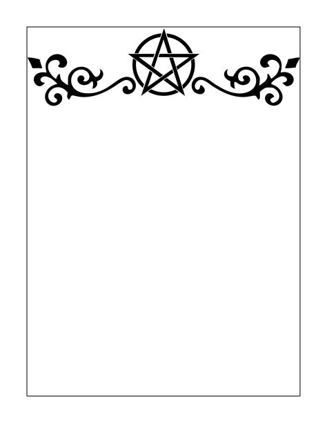 printable free book of shadows template printable templates