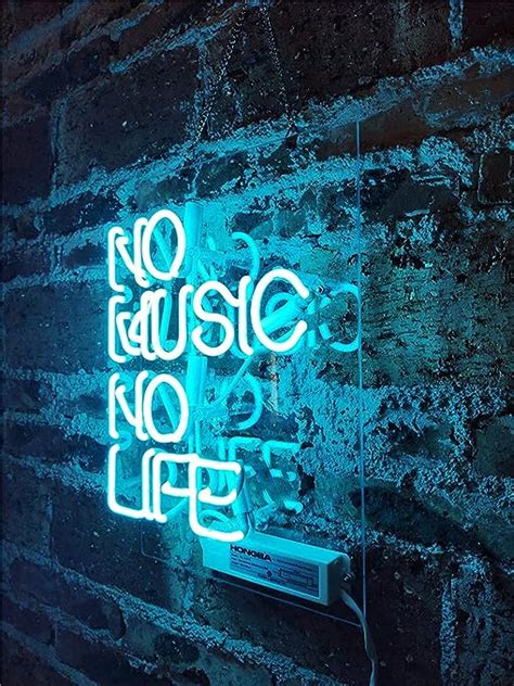 Amazon ネオンサイン ネオン 看板no Music No Life Neon Sign ネオンライト ナイトクラブ カラオケ