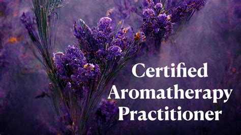 Aromatherapy Practitioner Aromatherapist Certification Sacred