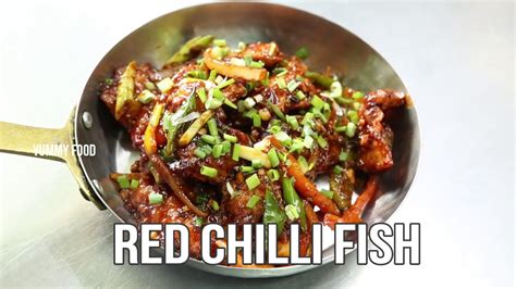 Red Chilli Fish Recipe Sea Food Special Red Chilli Fish Youtube