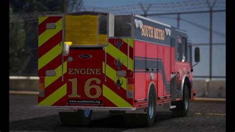Gta5fivem South Metro Fire Rescue Engine 16 Showcase Private Youtube