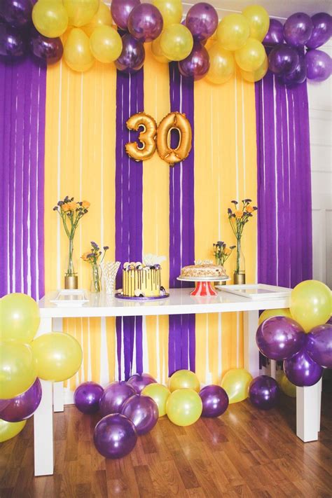 Purple Yellow Themeparty I Looove These Colors😍💛💜 Did The Decoration