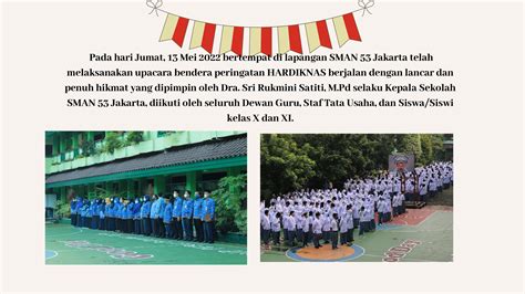 Upacara Hari Pendidikan Nasional 2022 Sman 53 Jakarta