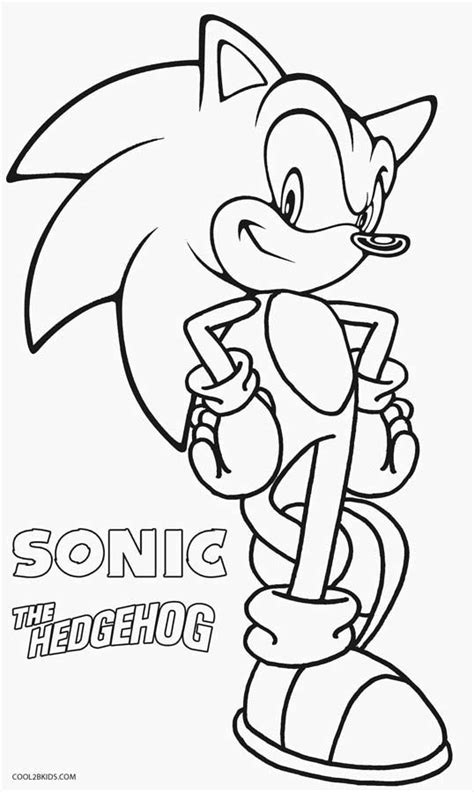 Get your creative juices flowing and give sonic and his friends any look that you desire. Printable Sonic Coloring Pages For Kids | Cool2bKids ...