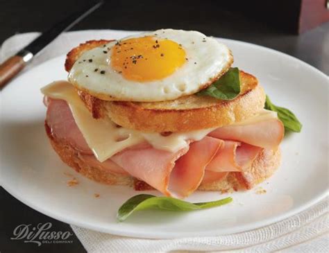 Ham And Swiss Breakfast Sandwich Di Lusso Deli