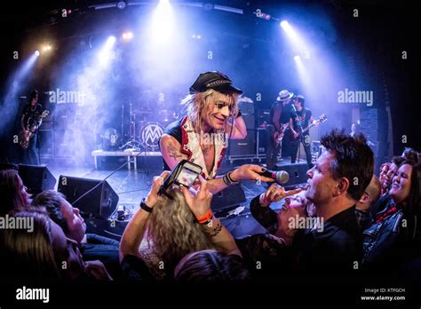 the finnish rock musician and glam rock singer michael monroe performs live at gjerdrum