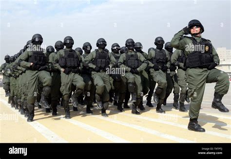 Iraqi National Police Celebrate During A Police Day Ceremony In Baghdad