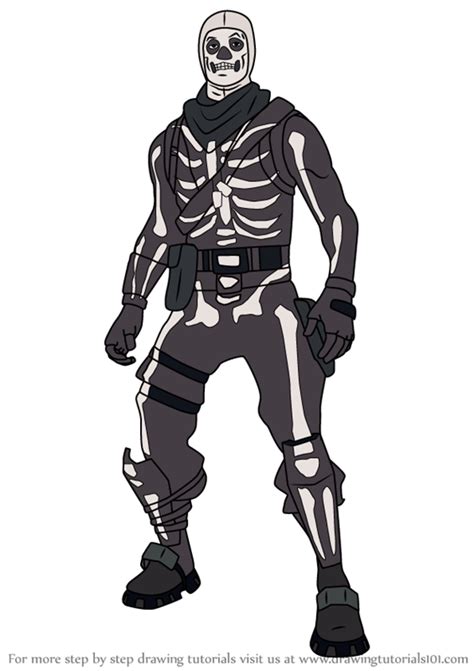 Skull Trooper Fortnite Coloring Pages Skull Trooper From Fortnite