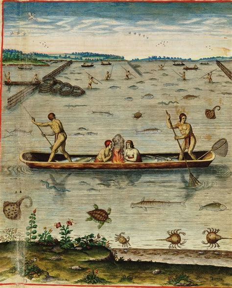 Fishing And Shellfishing By Early Virginia Indians Encyclopedia Virginia