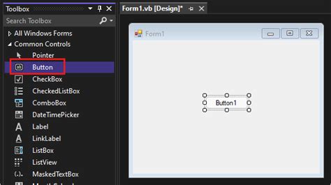 Tutorial Create Windows Forms App Visual Basic Visual Studio