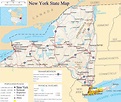♥ New York State Map - A large detailed map of New York State USA