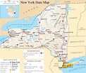 ♥ New York State Map - A large detailed map of New York State USA