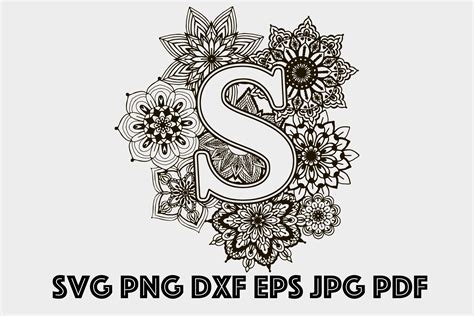 164 Mandala Alphabet Letters Svg Free Crafter Svg File For Cricut