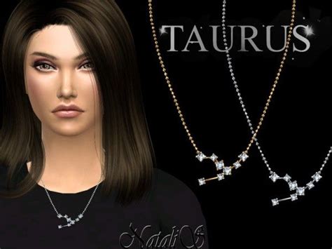 The Sims Resource Taurus Zodiac Necklace By Natalis • Sims 4 Downloads