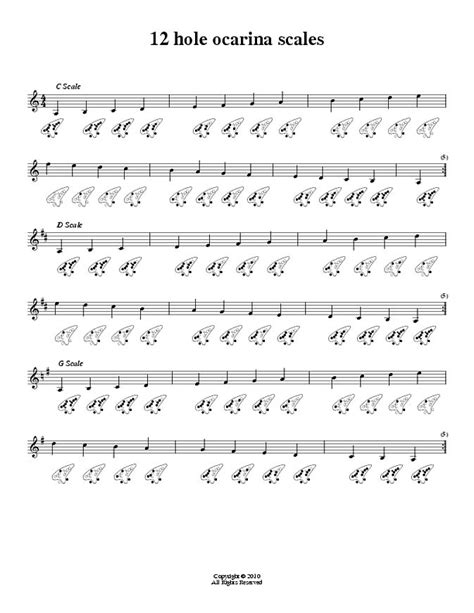 Ocarina Sheet Music 12 Hole Pdf