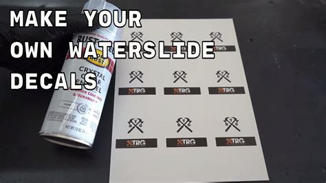 Make Your Own Waterslide Decals Youtube