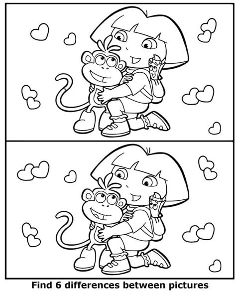 Find Seven Differences Coloring Page Free Printable Coloring Pages