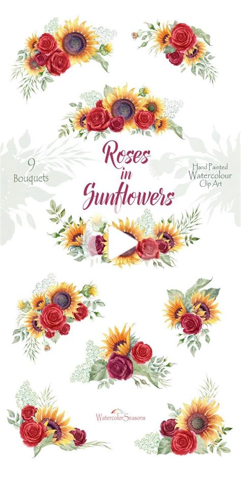 Free Free 131 Sunflower And Rose Bouquet Svg SVG PNG EPS DXF File