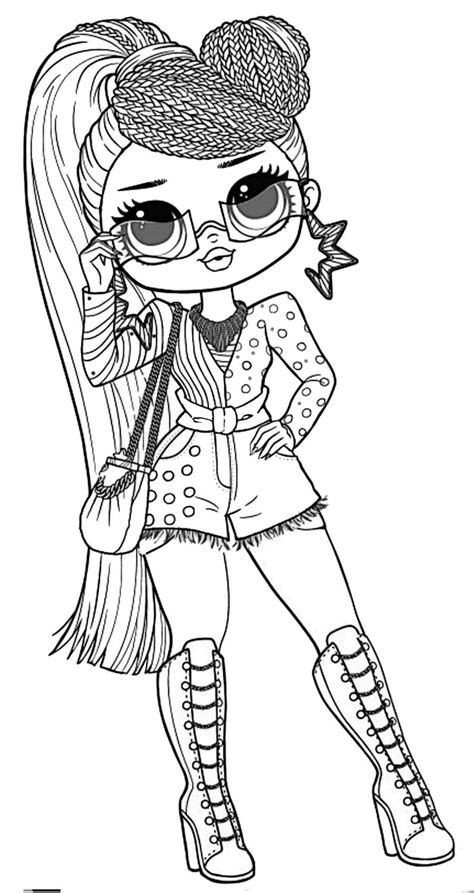 Omg Doll Coloring Pages Fun Coloring Page