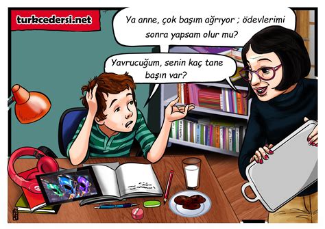 Anlamsal Anlatim Bozukluklari Karikaturu Türkçe Dersi