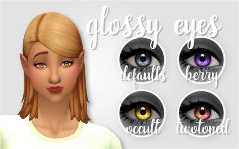 Noodlescc Sims 4 Cc Eyes Glossy Eyes Sims 4