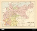 GERMANY. 'German Empire'. Railways. Prussian States. BARTHOLOMEW, 1876 ...