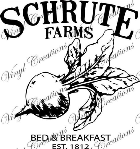 Schrute Farms Svg And Png File Etsy