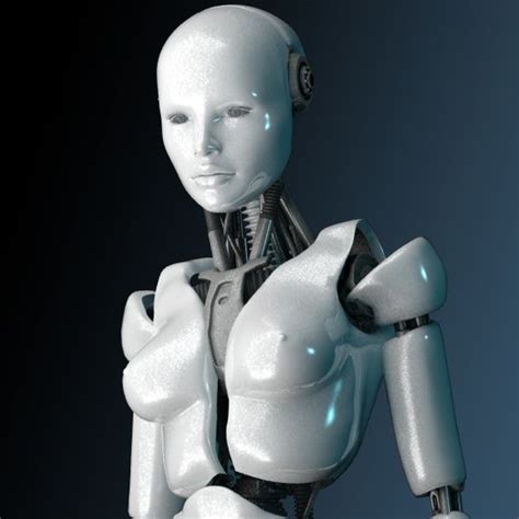 Robot Bot Female 3d Model Female Cyborg Female Robot Cyborg Aesthetic