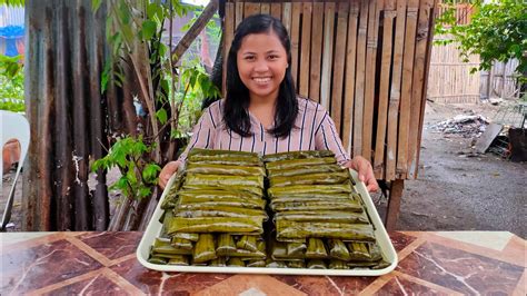 Whole Process Of Making Suman Malagkit Very Tasty And Appetizing Youtube