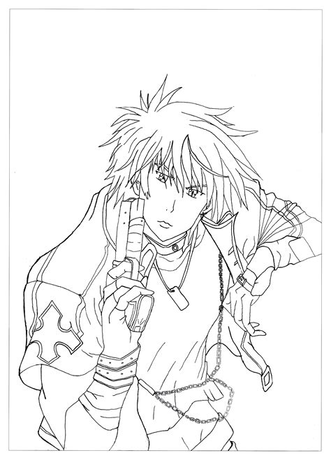 Cool Anime Coloring Pages At Free
